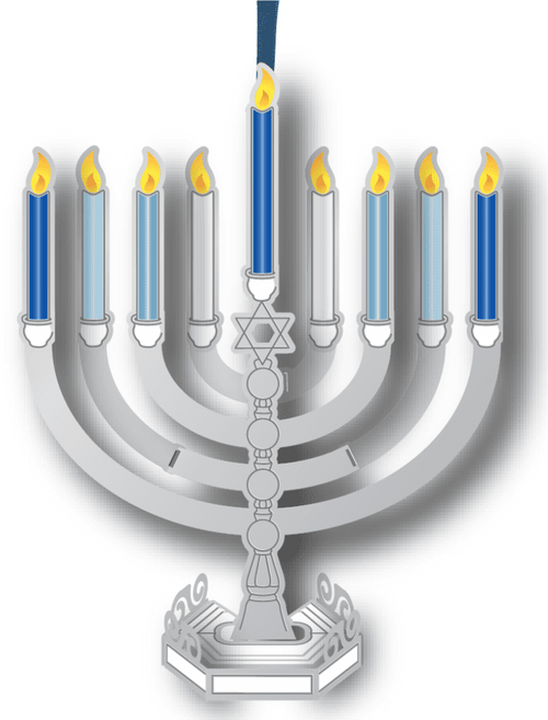 Beacon Standing Menorah Ornament