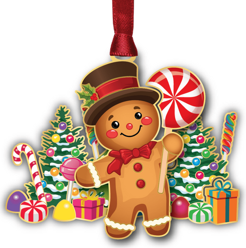 Beacon Gingerbread Man Scene Ornament
