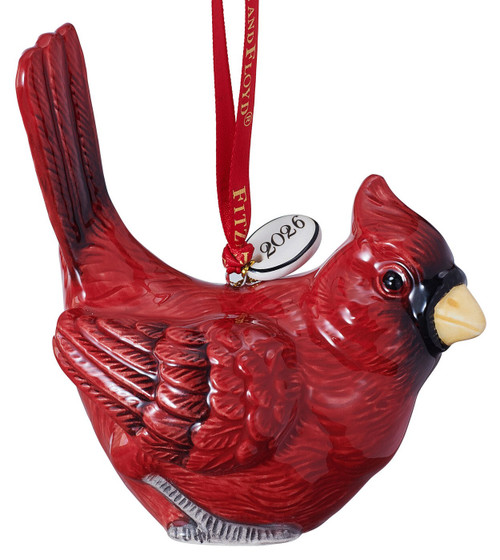 Fitz & Floyd Christmas Cardinal Ornament 2026
