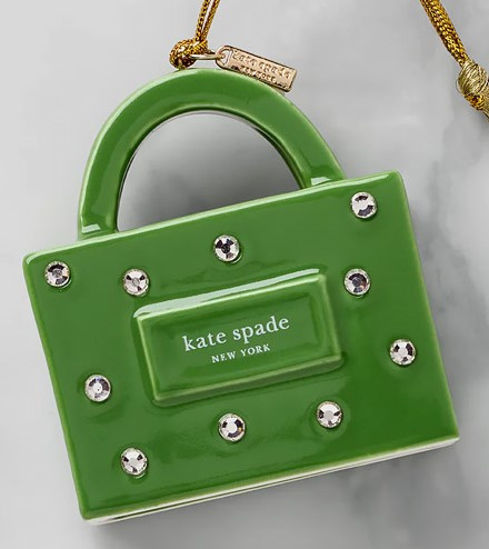 Kate Spade Be Jolly Sam Shopping Bag Ornament - Green