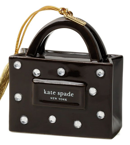 Kate Spade Be Jolly Sam Shopping Bag Ornament - Black