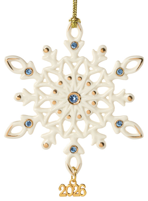 Lenox Gemmed Snowflake Ornament 2026
