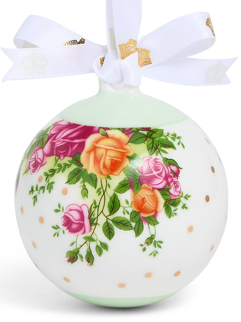 Royal Albert Old Country Roses Christmas Bauble Ornament