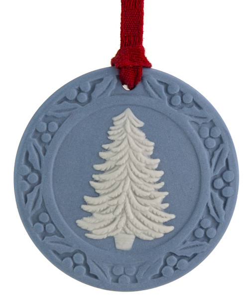 Wedgwood Blue Christmas Tree Ornament