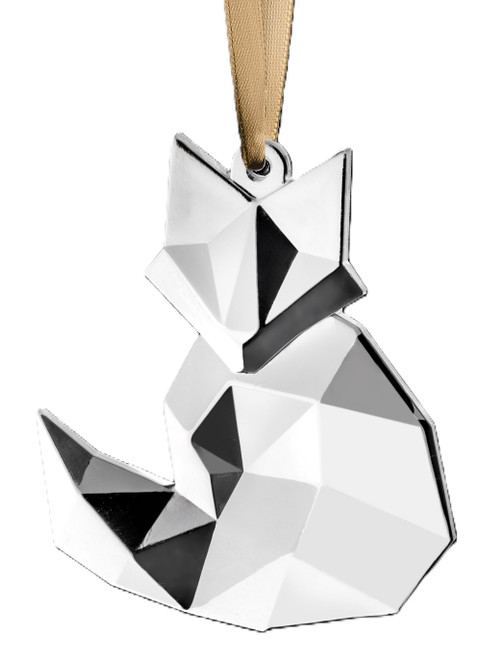 Orrefors Scandinavian Forest Fox Ornament