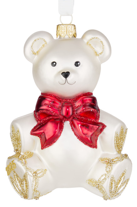 Waterford Blown Glass Teddy Bear Ornament 2026