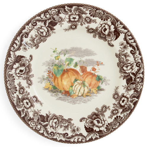 Spode Woodland Harvest Pumpkin Dinner Plate