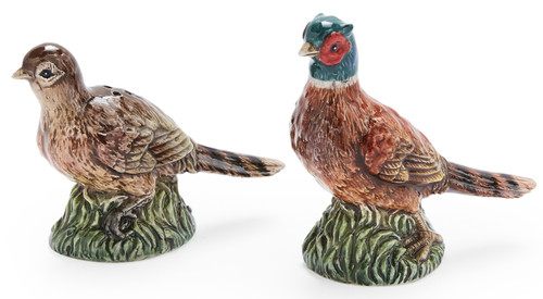 Spode Woodland Pheasant Figural Salt & Pepper Set