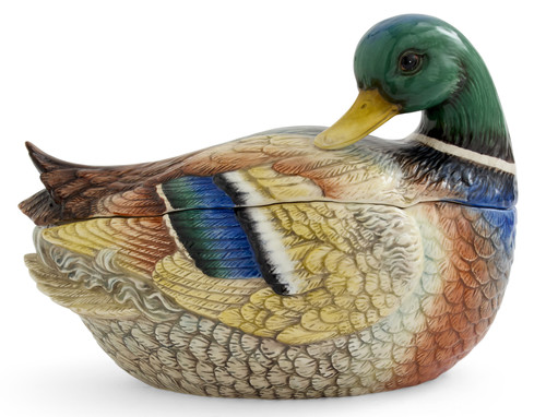 Spode Woodland Mallard Figural Lidded Casserole Server