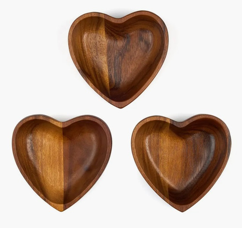 Nambe Eat Your Heart Out Set of 3 Small Bowls