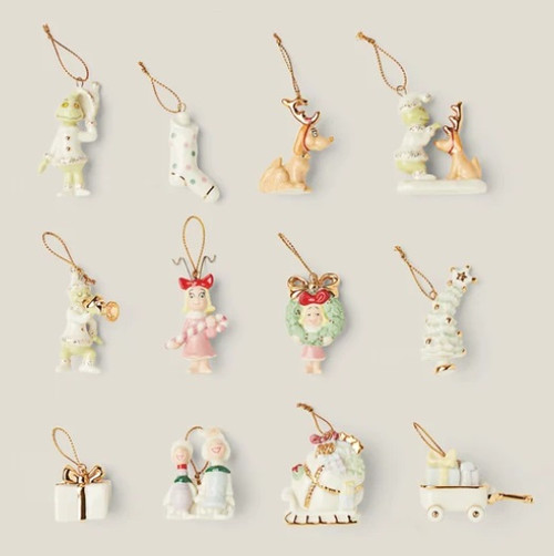 Lenox How The Grinch Stole Christmas Mini 12pc Ornament Set