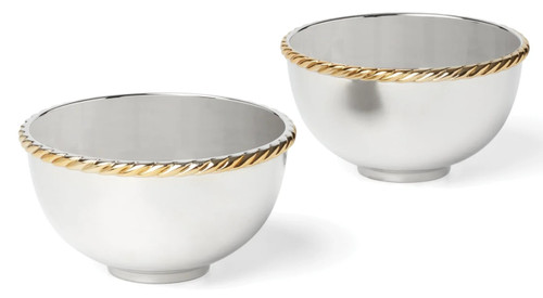 Reed & Barton Judaica Roseland Nut Bowl Pair