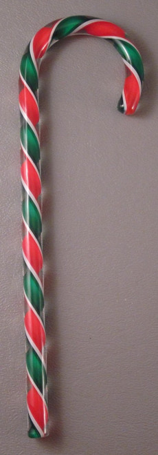 Tazza Candy Cane Ornament - Green, Red and White