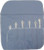 Reed & Barton Gray Flannel 6-Piece Flatware Place Setting Roll