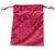 Reed & Barton Red Drawstring Ornament Pouch Bag - 5"W x 6 1/2"H