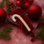 Wallace Candy Cane Ornament 2025 - Gold Plate/Enamel