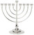 Reed & Barton Judaica Roseland Silver Menorah with Braided Accent