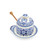 Spode Judaica Honey Pot with Wood Drizzler