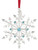 Lenox Silver Snow Majesty Snowflake Ornament 2026