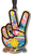 Beacon Hand Peace Sign Ornament