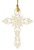 Lenox Snow Fantasies Cross Ornament 2026