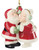 Lenox Santa & Mrs Claus Under the Mistletoe Ornament