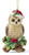 Spode Christmas Tree Owl with Santa Hat Ornament