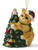 Spode Christmas Tree Cat Grabbing the Tree Ornament