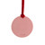 Wedgwood Pink Snowflake Ornament