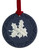 Wedgwood Mercury Blue Holly Ornament