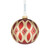Waterford Blown Glass Infinity Red Bauble Ornament