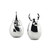 Nambe Santa & Reindeer Salt & Pepper Shakers