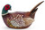 Spode Woodland Pheasant Figural Gravy Boat and Ladle