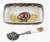 Spode Woodland Turkey Cranberry Dish with Slotted Spoon