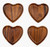 Nambe Eat Your Heart Out Set of 4 Appetizer Plates