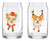 Cambridge Corgi Dog Can Cooler Glasses, Set Of 2