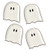 Lenox Halloween Ghost Accent Plates, Set of 4