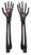 Oneida Vintro Halloween Skeleton Black Satin 2-Piece Salad Servers