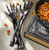 Oneida Vintro Halloween Skeleton Black Satin 2-Piece Salad Servers