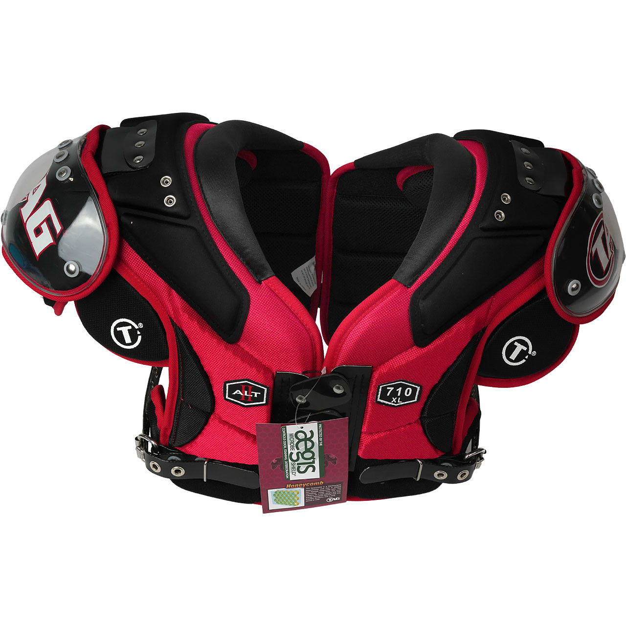 Adult QB WR Football Shoulder Pads XL Low Profile