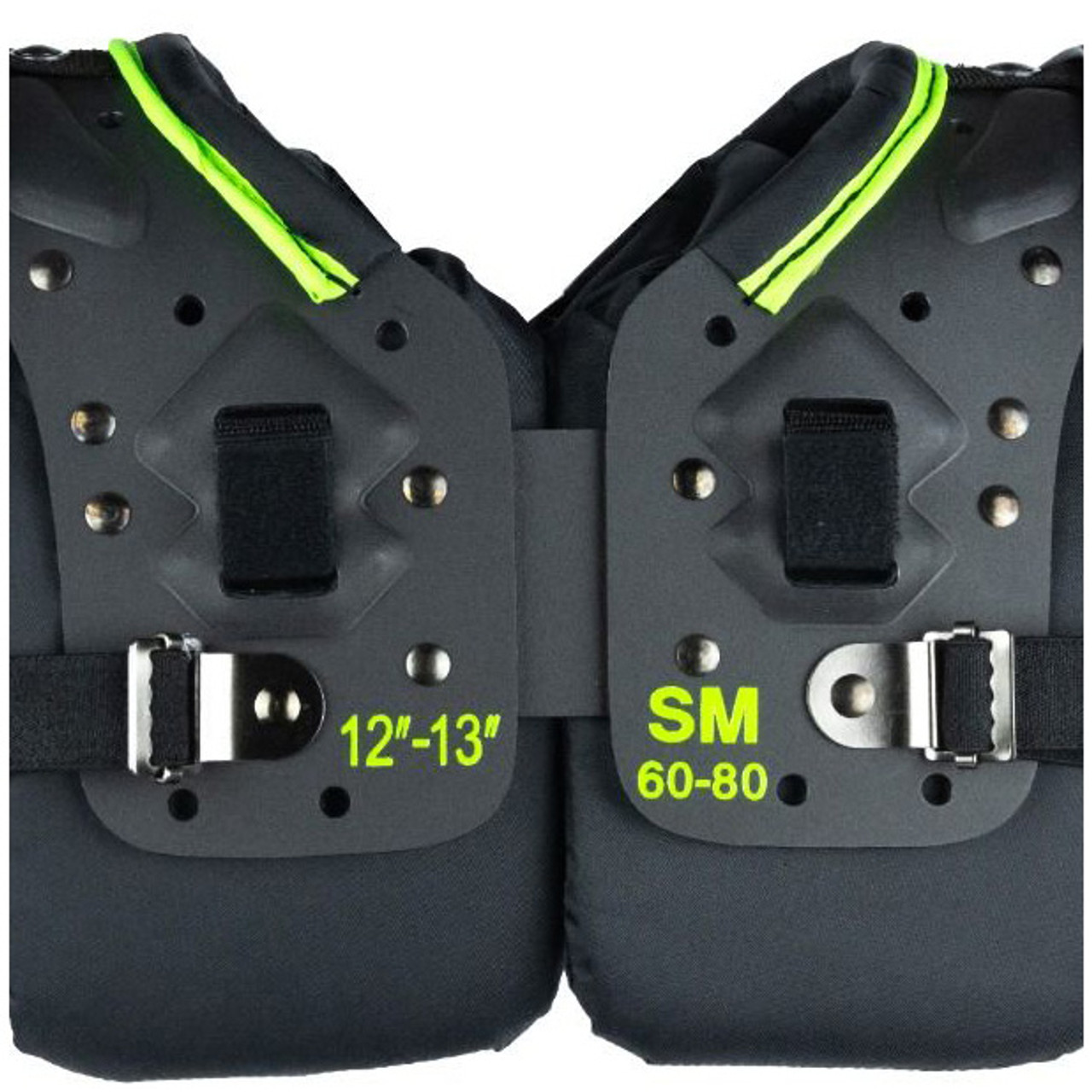 タグBattle Gear II Youth Football肩パッドtsp48 (バックル側ストラップ) TAG Battle Gear II Youth Shoulder Pads \u2014 Adjustable Fit