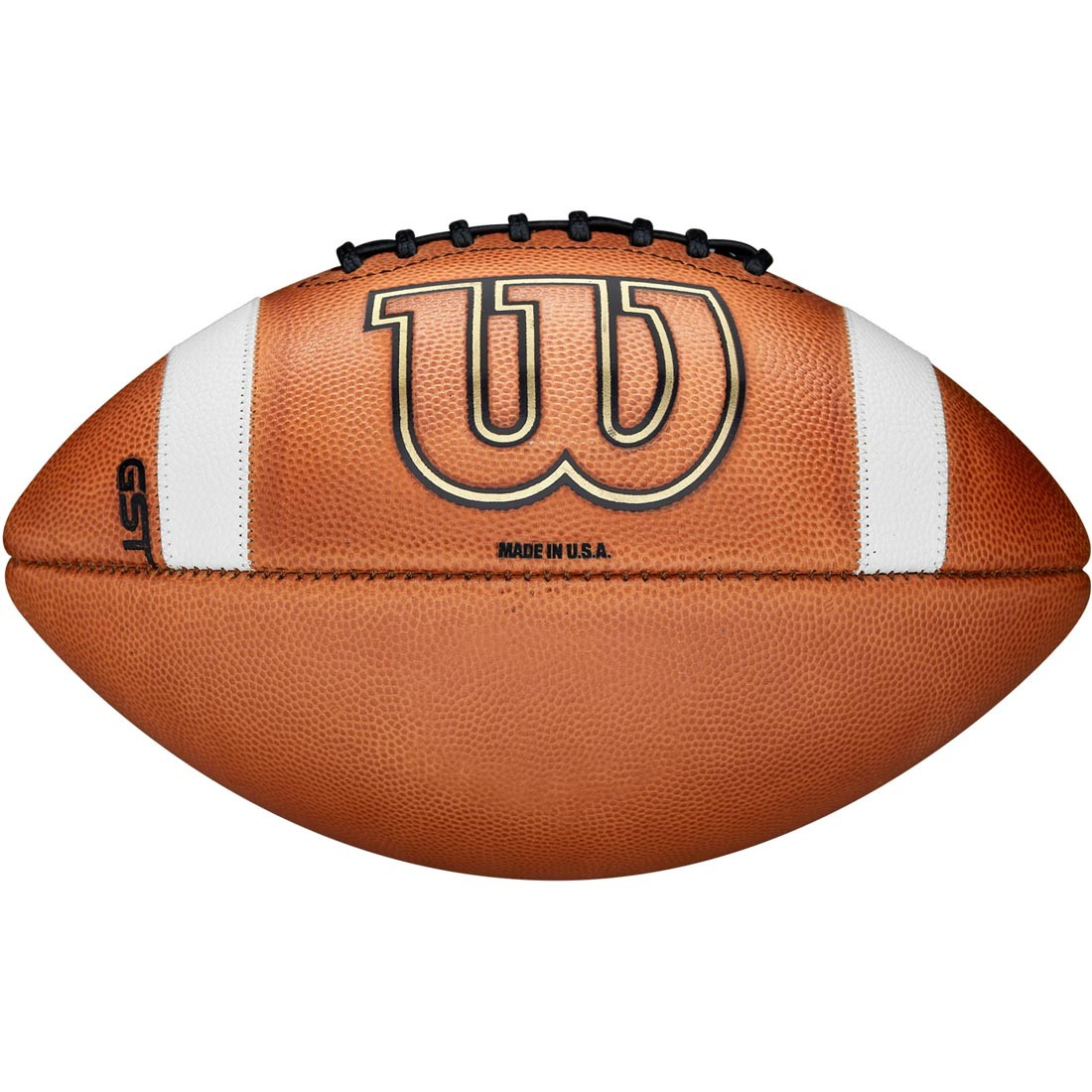 Wilson GST アメリカンフットボール オフィシャルサイズ コンポジット Wilson GST Game Tan Leather Football, Official