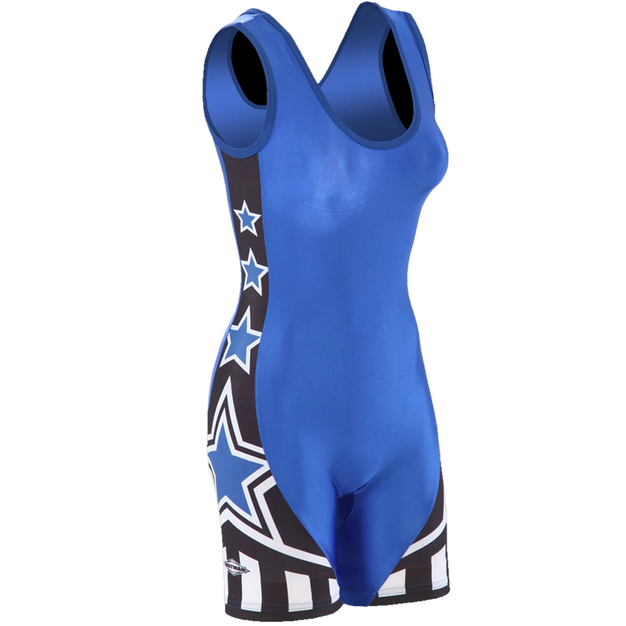 Matman Eclipse Lycra Wrestling Singlet Royal/Black 8564 at International  Jock