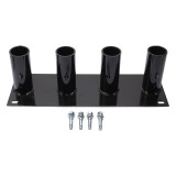 Floor Mounted Volleyball/Badminton Post Storage Rack - holds 4 (2-3/8 inch dia.) posts