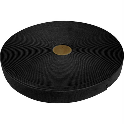 1½-inch Elastic Strapping - Black- 25 Yard Roll Black 1½-inch Elastic Strapping - Black- 25 Yard Roll Black