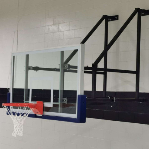 Wall Mounted Side Swing Basketball Unit - Space-Saving