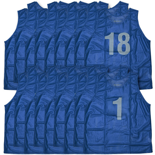 Kwik Goal Adult Set of 18 Pinnies - Royal Blue - All Kwik Goal Adult Set of 18 Pinnies - Royal Blue - All