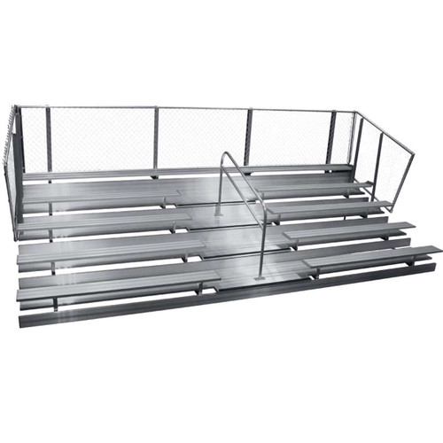 5-Row Fixed Spectator Bleacher with Aisle, 10" Plank, 21 Ft (G.GSNB0521WA)