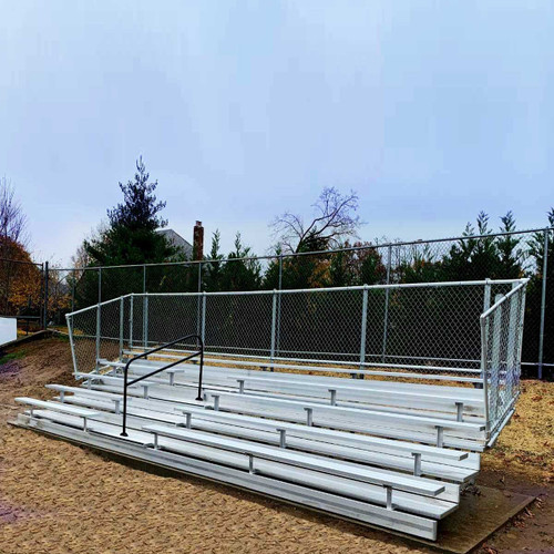 5-Row Fixed Spectator Bleacher with Aisle, 10" Plank, 27 Ft (G.GSNB0527WA)
