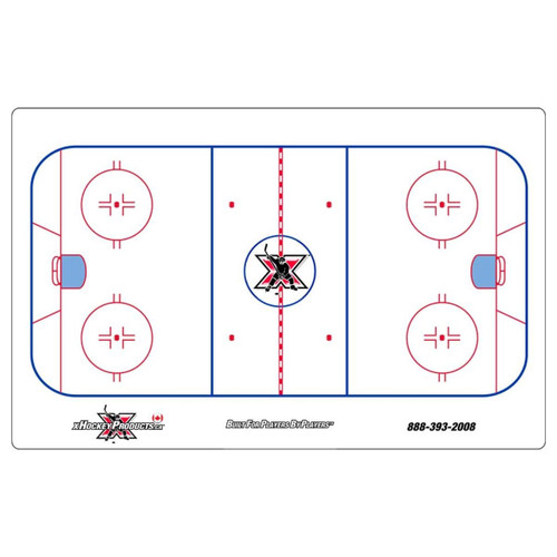 Hockey Dry Erase Coach Board - 24" x 36" - Custom (XHP-CBDR) Hockey Dry Erase Coach Board - 24" x 36" - Custom (XHP-CBDR)